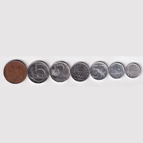 Czech Republic Rare 7 Different Denomination Rare ( 7 Coin Set)